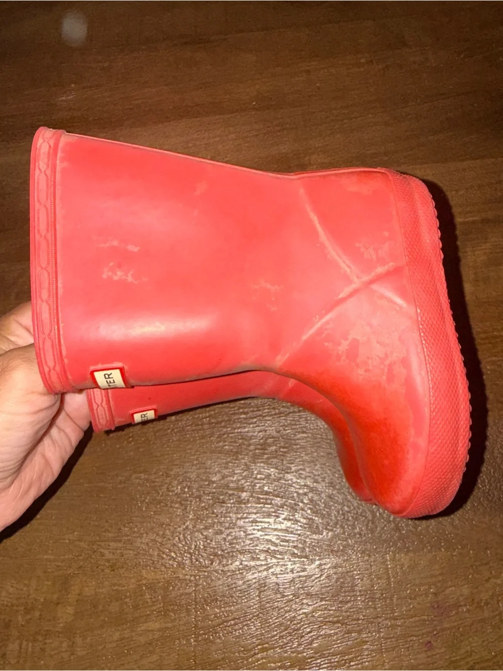 Hunter Kids Bright Pink Waterproof Rain Boots